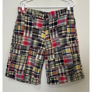 Old Navy men's patchwork madras cotton shorts Size 34